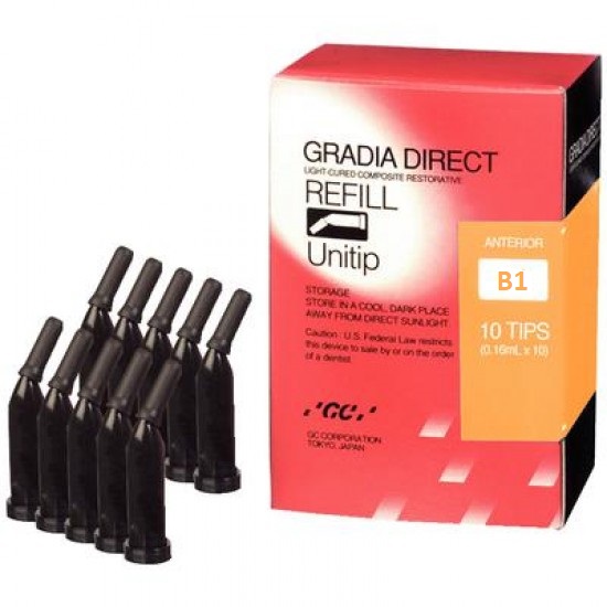 GRADIA DIRECT Light-Cured Composite Restorative - Unitip B1 (10/pkg)