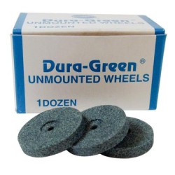 Dura Green Rubber Wheels and Points Unmounted #8 12/Pk