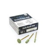 Dura-Green DIA Mounted Stones HP Assorted Green f/ Zrcn/Prcln/Crmc 3/Pk
