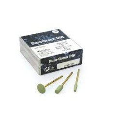 Dura-Green DIA Mounted Stones HP Assorted Green f/ Zrcn/Prcln/Crmc 3/Pk
