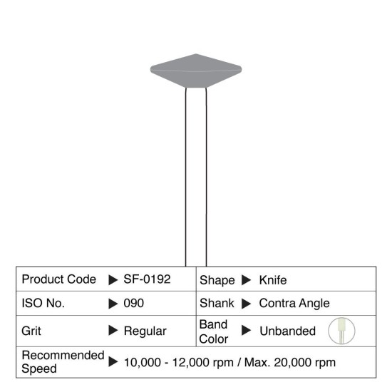 CompoSite Polisher Contra Angle Regular Knife Edge 12/Bx