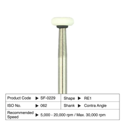 Dura-White Mounted Stones Handpiece RE1 White 12/Bx