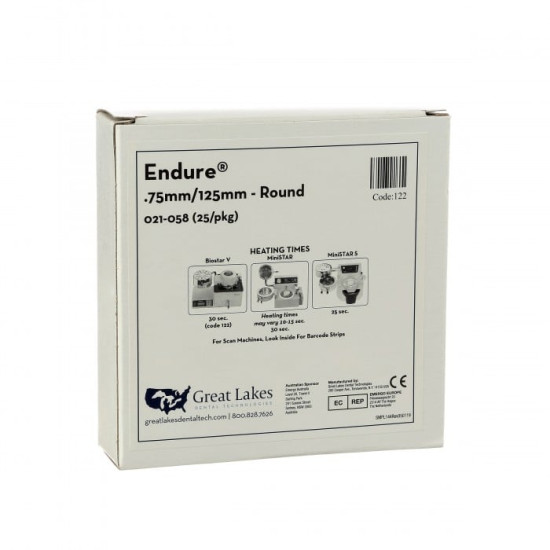Endure® .030" Clear .75mm/125mm - Round (25/pkg)
