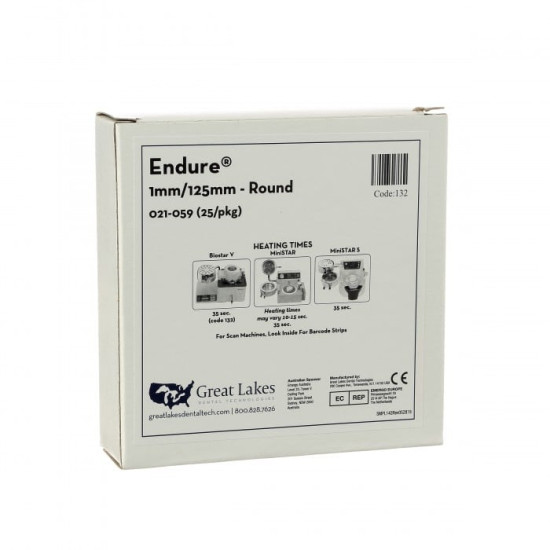 Endure® .040" Clear 1mm/125mm - Round (25/pkg)