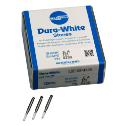 Dura White Aluminum Oxide Mounted Points Stones White RA TC1 12/Bx