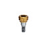 LOCATOR Abutment for Implant Direct Legacy Implants, 3.0mm (Light Blue), 0.73mm Cuff Height