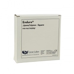 Endure® .030" Clear .75mm/125mm - Square (25/pkg)