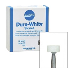 Dura White Aluminum Oxide Mounted Points Stones FG WH1 12/Bx