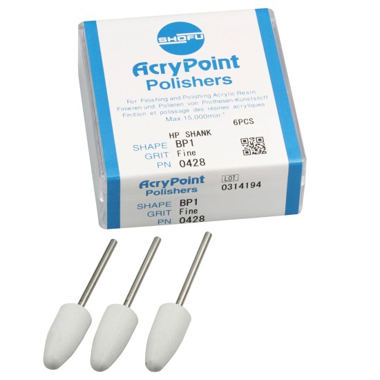 Acrypoint Mounted Polisher Handpiece Fine BP1 6/Pk