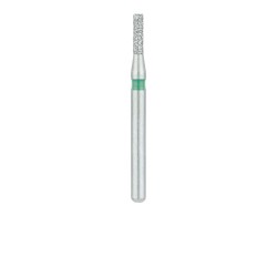 0710C Single Use Diamond Bur, Sterile Packed, 25pk, 1.0mm Flat End Cylinder, 4mm Working Length, Coarse Grit, FG