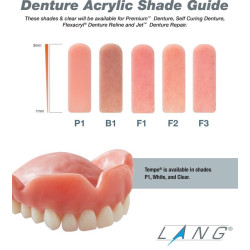 Lang Acrylic Powder Acrylic Resin Heat Cure F1 454 Gm Ea