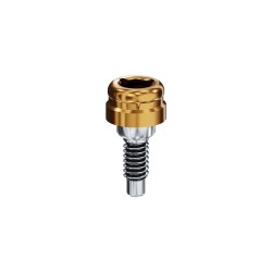 LOCATOR Abutment for BTI Biotechnology Institute Interna Implants, 4.1mm Dia (Blue/Yellow), 1.0mm Cu
