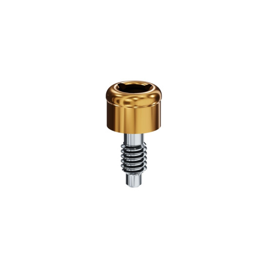 LOCATOR Abutment for Biohorizons External Implants, 3.5mm (Yellow), 1.25mm Cuff Height