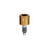 LOCATOR Abutment for Biohorizons External Implants, 3.5mm (Yellow), 2.0mm Cuff Height