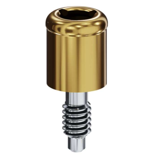 LOCATOR Abutment for Biohorizons External Implants, 3.5mm (Yellow), 3.0mm Cuff Height