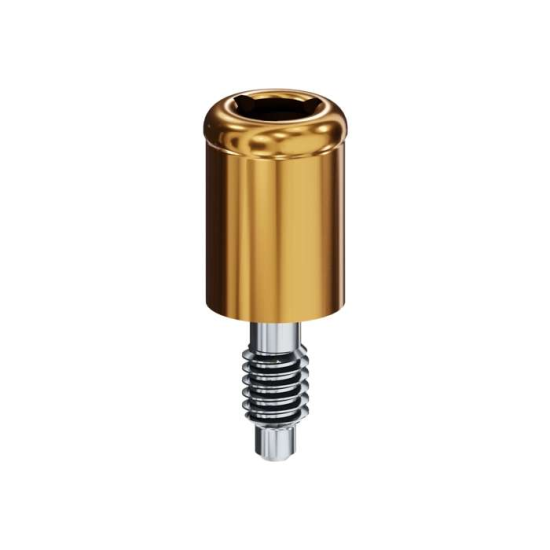 LOCATOR Abutment for Biohorizons External Implants, 3.5mm (Yellow), 4.0mm Cuff Height