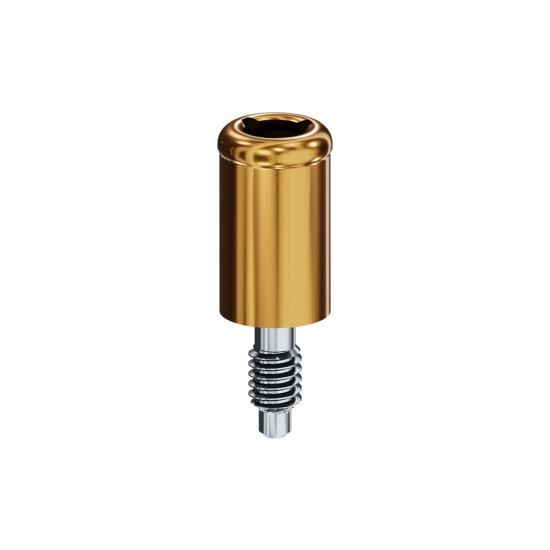 LOCATOR Abutment for Biohorizons External Implants, 3.5mm (Yellow), 5.0mm Cuff Height