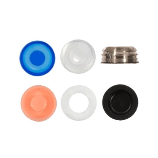 LOCATOR | Stainless Steel - Standard Range (2 Pack) Mixed Retention Inserts + Denture Cap Assembly |