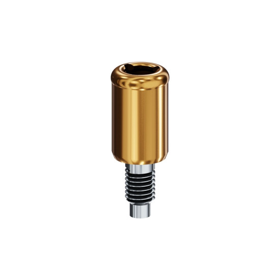 LOCATOR Abutment for Bio-lok Micro-Lok, Silhoutte Implants, 3.45mm Dia (Green), 5.0mm Cuff Height