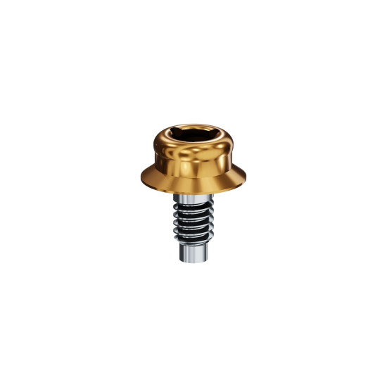 LOCATOR Abutment for Bio-lok Micro-Lok, Silhoutte Implants, 5.0mm Dia (Red), 1.0mm Cuff Height
