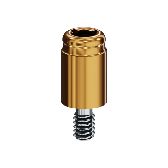 LOCATOR Abutment for Nobel Biocare External Hex-Lock Implants, 3.8/4.5mm Dia (Yellow), 5.0mm Cuff Height