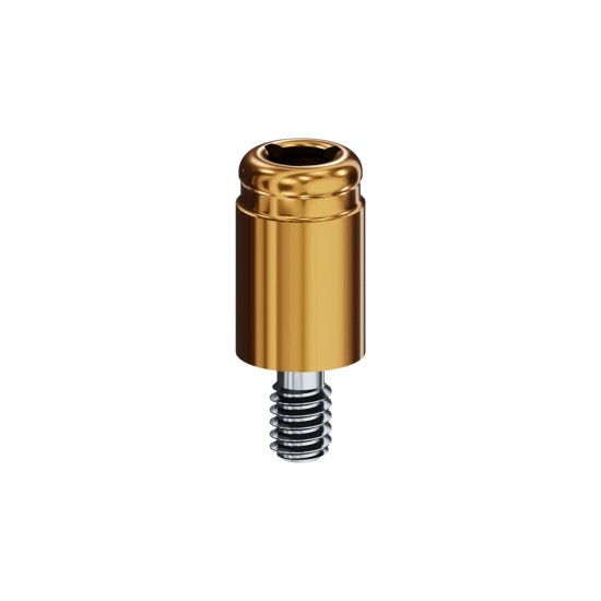 LOCATOR Abutment for Nobel Biocare External Hex-Lock Implants, 3.8/4.5mm Dia (Yellow), 5.0mm Cuff He