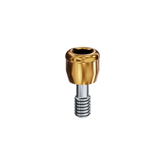 LOCATOR Abutment for Zimmer Biomet Spline Implants, 3.25mm Dia (Yellow), 2.0mm Cuff Height