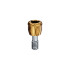 LOCATOR Abutment for Zimmer Biomet Spline Implants, 3.25mm Dia (Yellow), 2.0mm Cuff Height