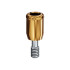 LOCATOR Abutment for Zimmer Biomet Spline Implants, 3.25mm Dia (Yellow), 4.0mm Cuff Height