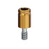 LOCATOR Abutment for Zimmer Biomet Spline Implants, 3.75mm Dia (Green), 4.0mm Cuff Height