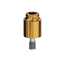 LOCATOR Abutment for Zimmer Biomet Spline Implants, 5.0mm Dia (Blue), 5.0mm Cuff Height