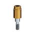 LOCATOR Abutment for Nobel Biocare Replace Implants, 4.3mm Regular (Yellow), 5.0mm Cuff Height