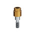 LOCATOR Abutment for Nobel Biocare Replace Implants, 4.3mm Regular (Yellow), 3.0mm Cuff Height