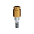 LOCATOR Abutment for Nobel Biocare Replace Implants, 4.3mm Regular (Yellow), 4.0mm Cuff Height