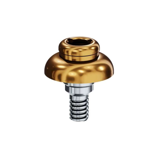 LOCATOR Abutment for Straumann Tissue Level Implants, Wide Neck, 1.0mm Cuff Height