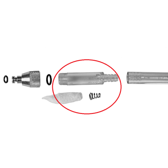 Plastic Trap with Retainer Spring and Gauze