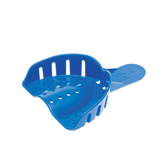 Tray Aways® Disposable Impression Trays #1 Perforated, Large Upper - 3.06" x 2.41" - 12/bag