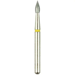 Hybrid Points® T&F Diamond Burs – FG, Extra Fine, Yellow, Flame 1/Pkg