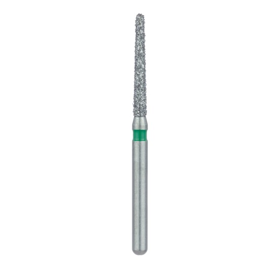 1114.10C SINGLE USE DIAMOND BUR, STERILE PACKED, 25PK, 1.4MM TAPERED, ROUND END, 10MM WORKING LENGTH