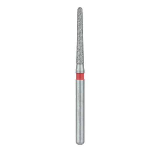 1114.10F SINGLE USE DIAMOND BUR, STERILE PACKED, 25PK, 1.4MM TAPERED, ROUND END, 10MM WORKING LENGTH