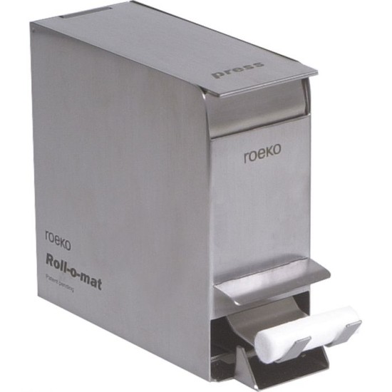 ROEKO Roll-o-mat Dental roll dispenser, Stainless Steel