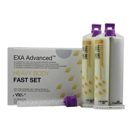 Exa Advanced Heavy Body Fast Set (2-48ml Cartridges & 6 Tips)