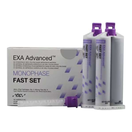 Exa Advanced Monophase Fast Set (2-48ml Cartridges & 6 Tips)