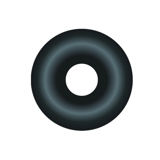 O-Ring Black Rubber Rings - Mini #2M (12-Pack)