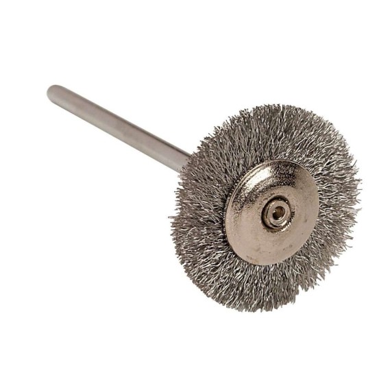 Silver wire mounted Polishing brush 19 mm 12/Pk