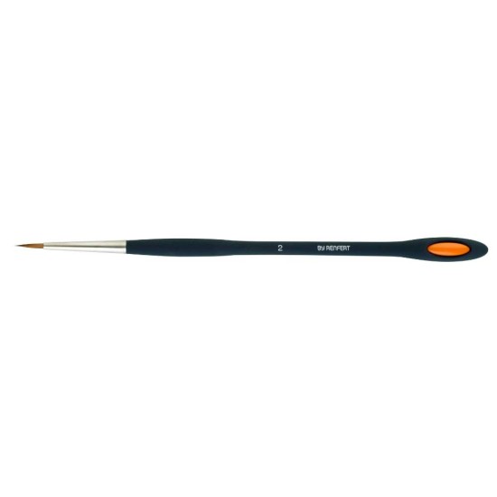 lay art style Natural bristle brush size 2 2/Pk