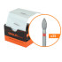 Single Use Diamond Bur, Sterile Packed, 25pk, 2.1mm Pointed Football, Bud, 5mm Working Length, Fine Grit, FG
