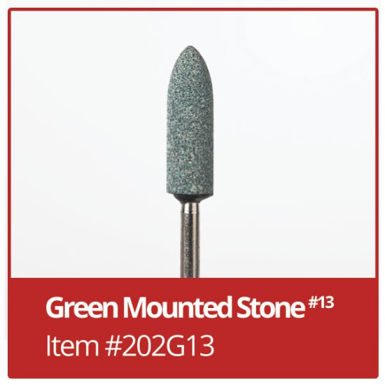 Green Mounted Stones #13 Box of 100