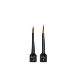 Pura Brush Ceramist Brush Kolinsky Tip #2 2/Pk