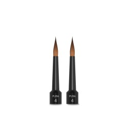 Pura Brush Ceramist Brush Kolinsky Tip #4 2/Pk